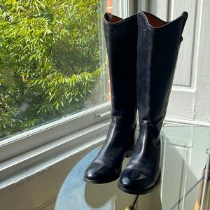 Frye black leather boots